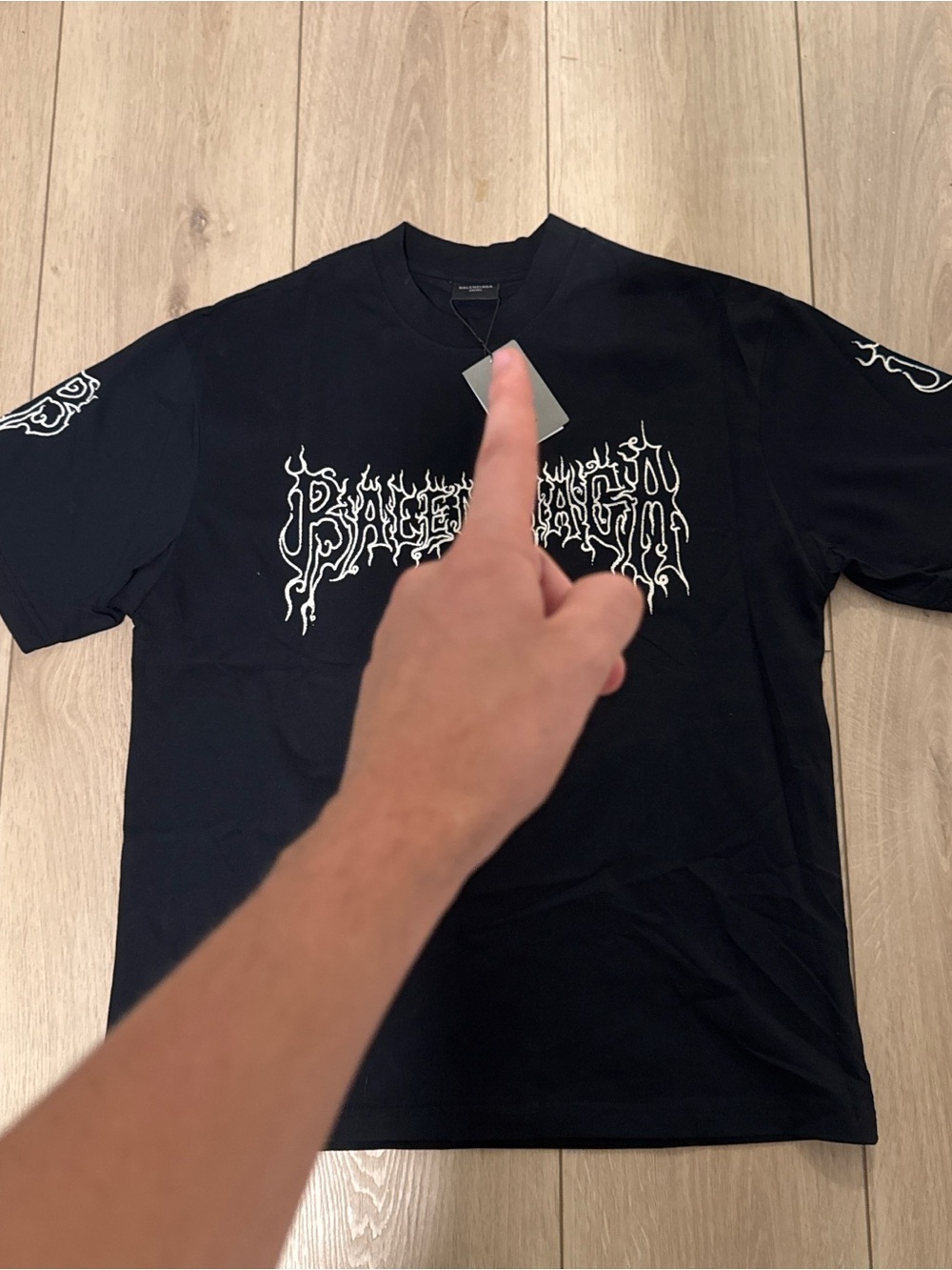 Black Balenciaga Short-Sleeve Men’s T-Shirt